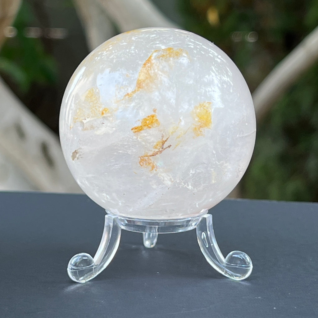 Sfera cuart rutilat model 4, druzy.ro, cristale 3