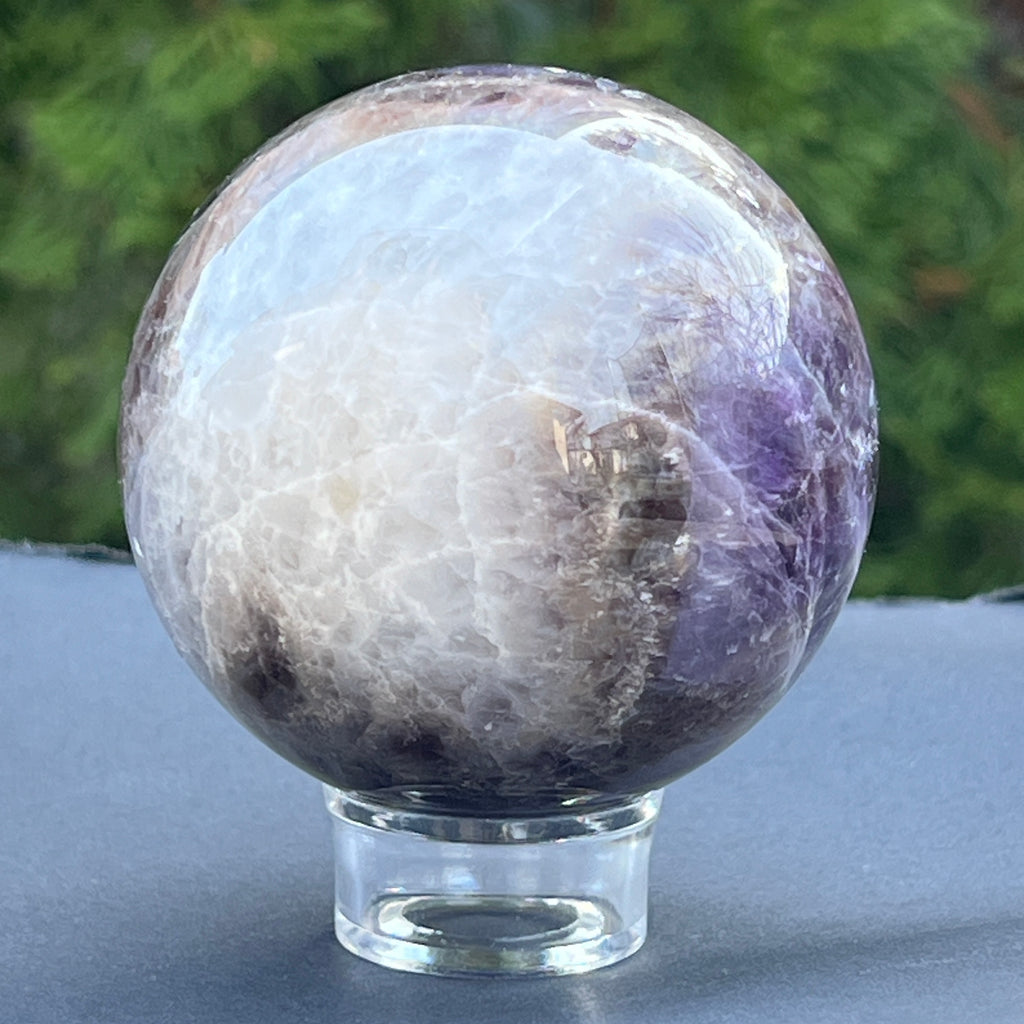 Sfera ametist chevron m6, pietre semipretioase - druzy.ro 1 