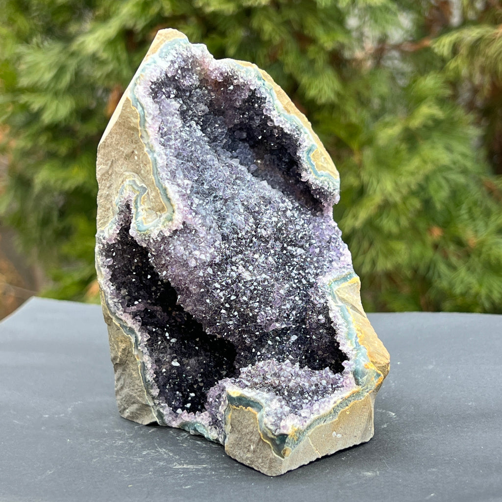 Geoda ametist Uruguay model 47, pietre semipretioase - druzy.ro 7 
