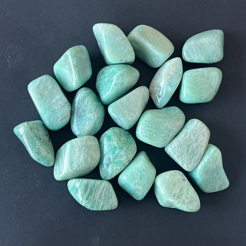 Amazonit piatra rulata mini, pietre semipretioase - druzy.ro 2 