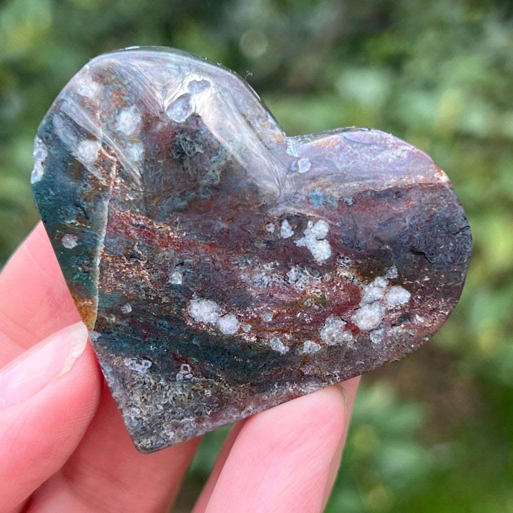 Inima agat muschi model 3, pietre semipretioase - druzy.ro 2 