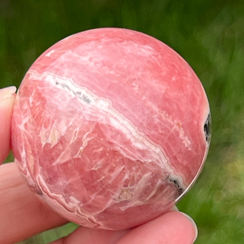 Sfera rodocrozit calitate AAA model 2, pietre semipretioase - druzy.ro 13 
