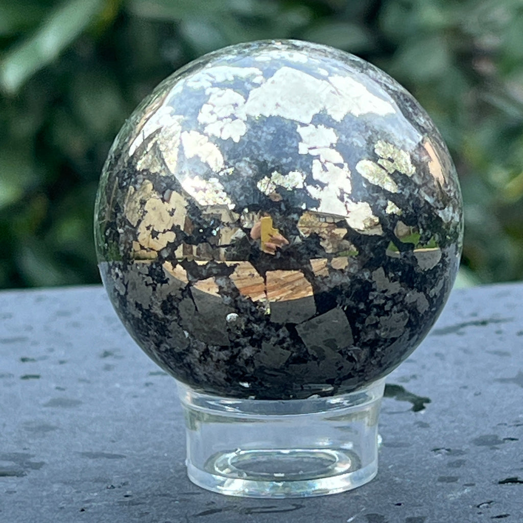 Sfera pirita model 3, pietre semipretioase - druzy.ro 1 