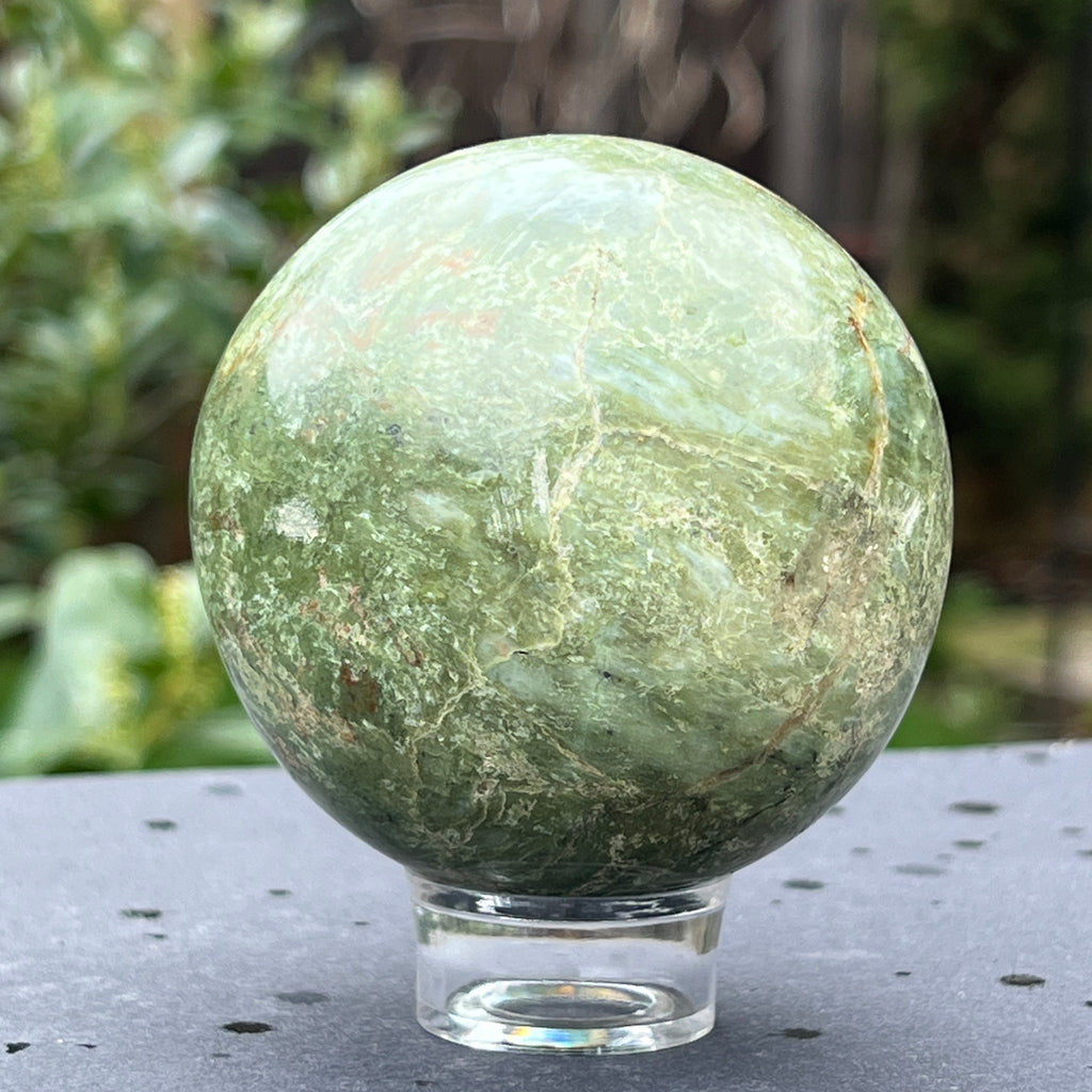 Crisopraz sfera m1, pietre semipretioase - druzy.ro 1 