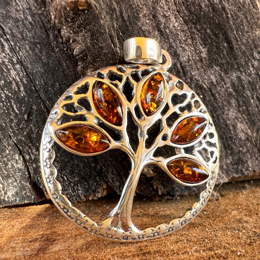 Pandantiv argint cu chihlimbar Amber14, pietre semipretioase - druzy.ro 1 
