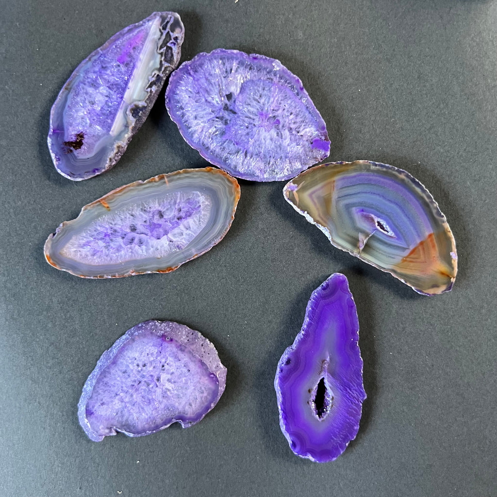 Felie agat mov S, pietre semipretioase - druzy.ro 2