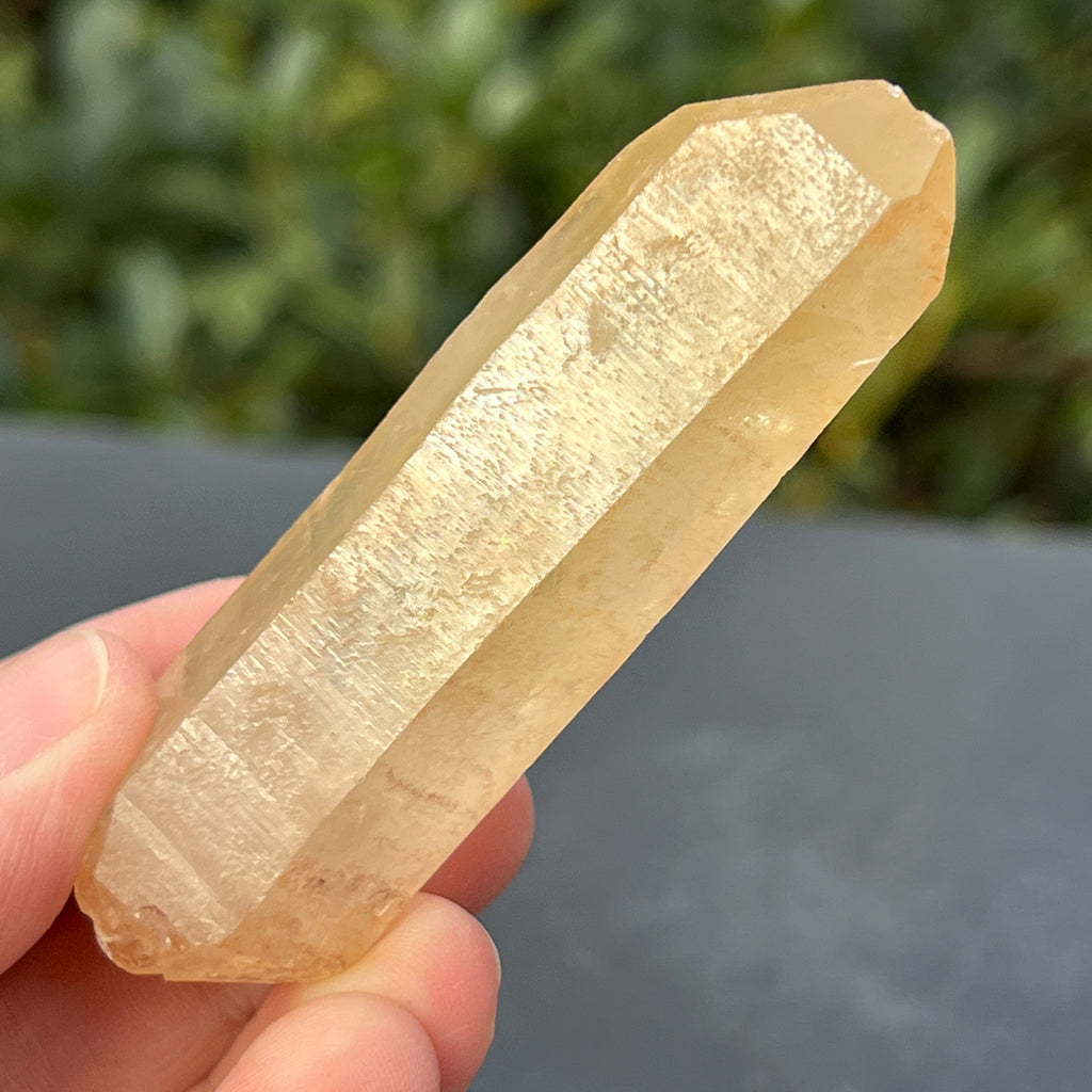 Varf citrin mina Luena, Congo model 15, pietre semipretioase - druzy.ro 1 