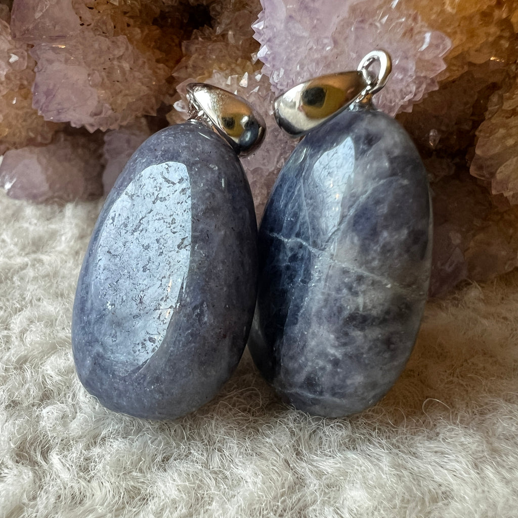 Pandantiv iolit DROP, pietre semipretioase - druzy.ro 1 