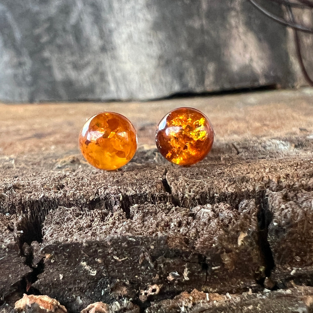 Cercei argint cu chihlimbar Amber25, pietre semipretioase - druzy.ro 1 