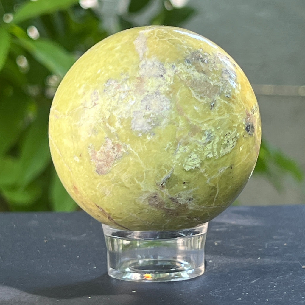 Sfera Opal verde model 1, pietre semipretioase - druzy.ro 1 