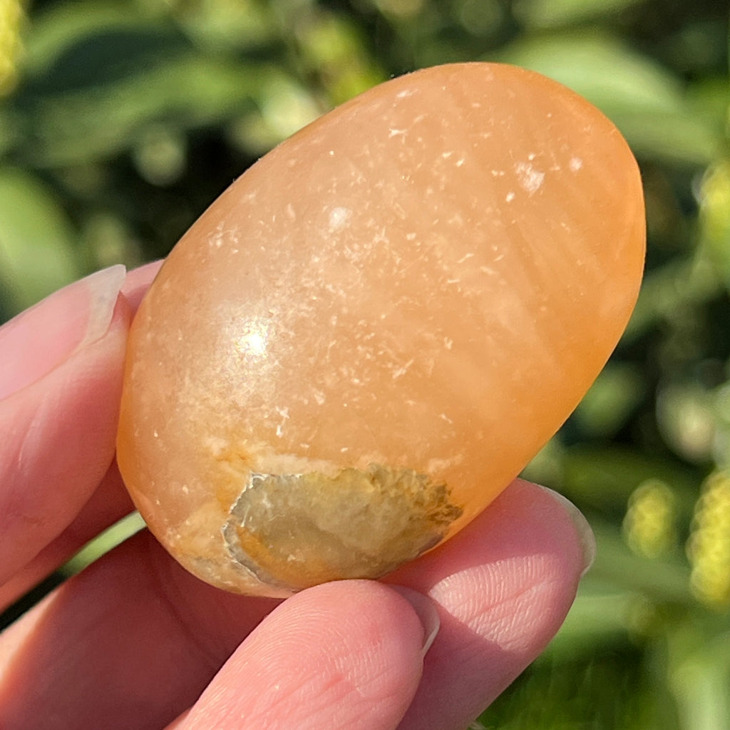 Calcit portocaliu palmstone model 10 (din Madagascar), pietre semipretioase - druzy.ro 1 