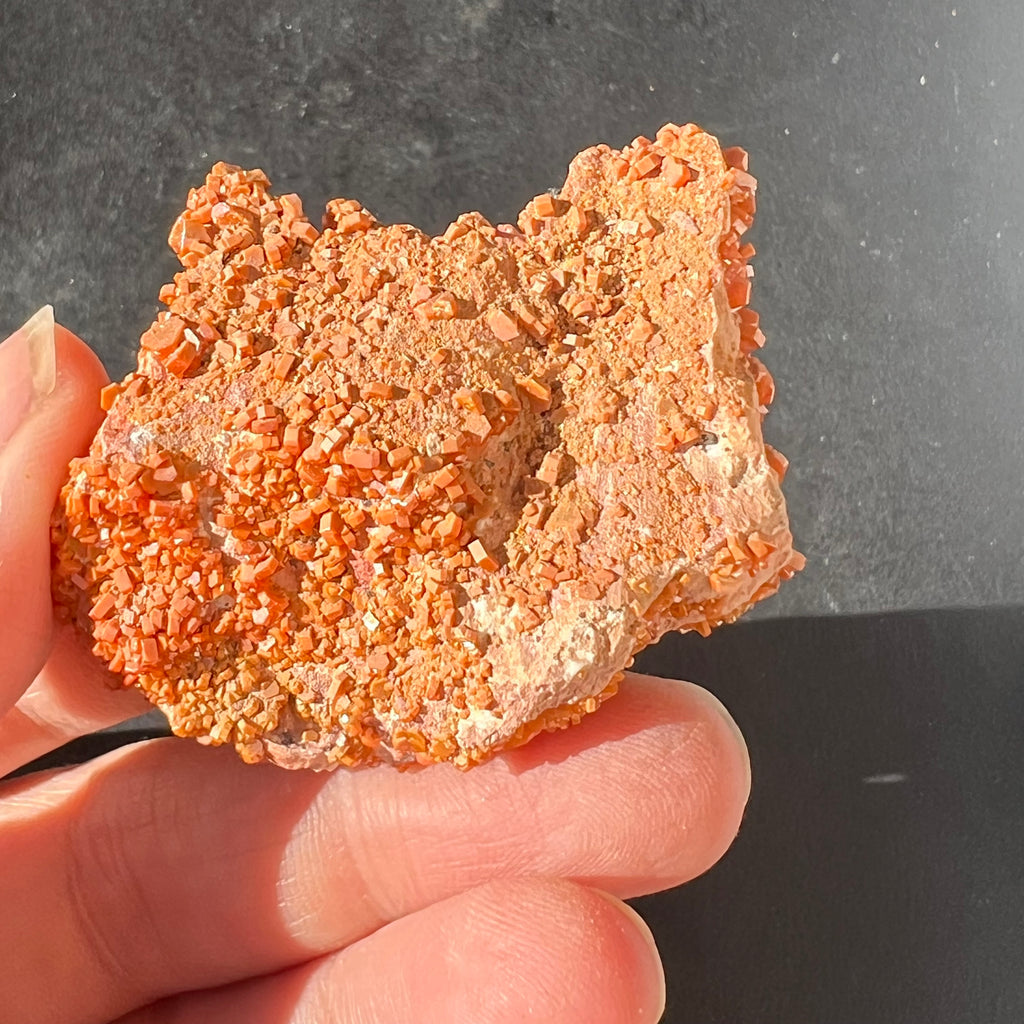 Vanadinit cluster cristal din Maroc model 8, druzy.ro, cristale 4