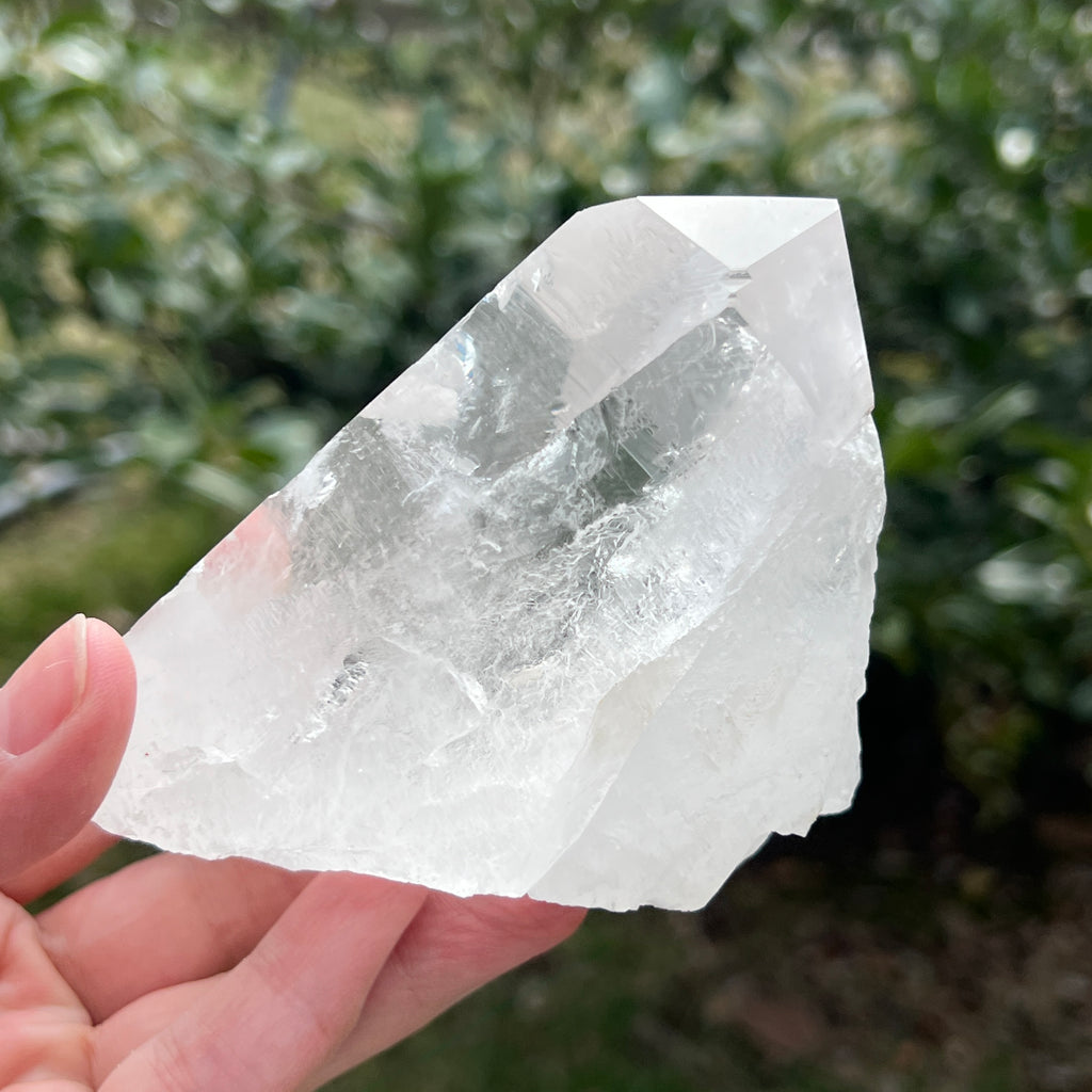 Varf cuart incolor natural, floare de mina L9, pietre semipretioase - druzy.ro 5 