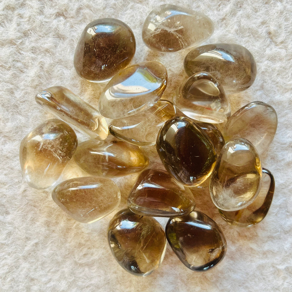 Cuart fumuriu piatra rulata mini, druzy.ro, cristale 1