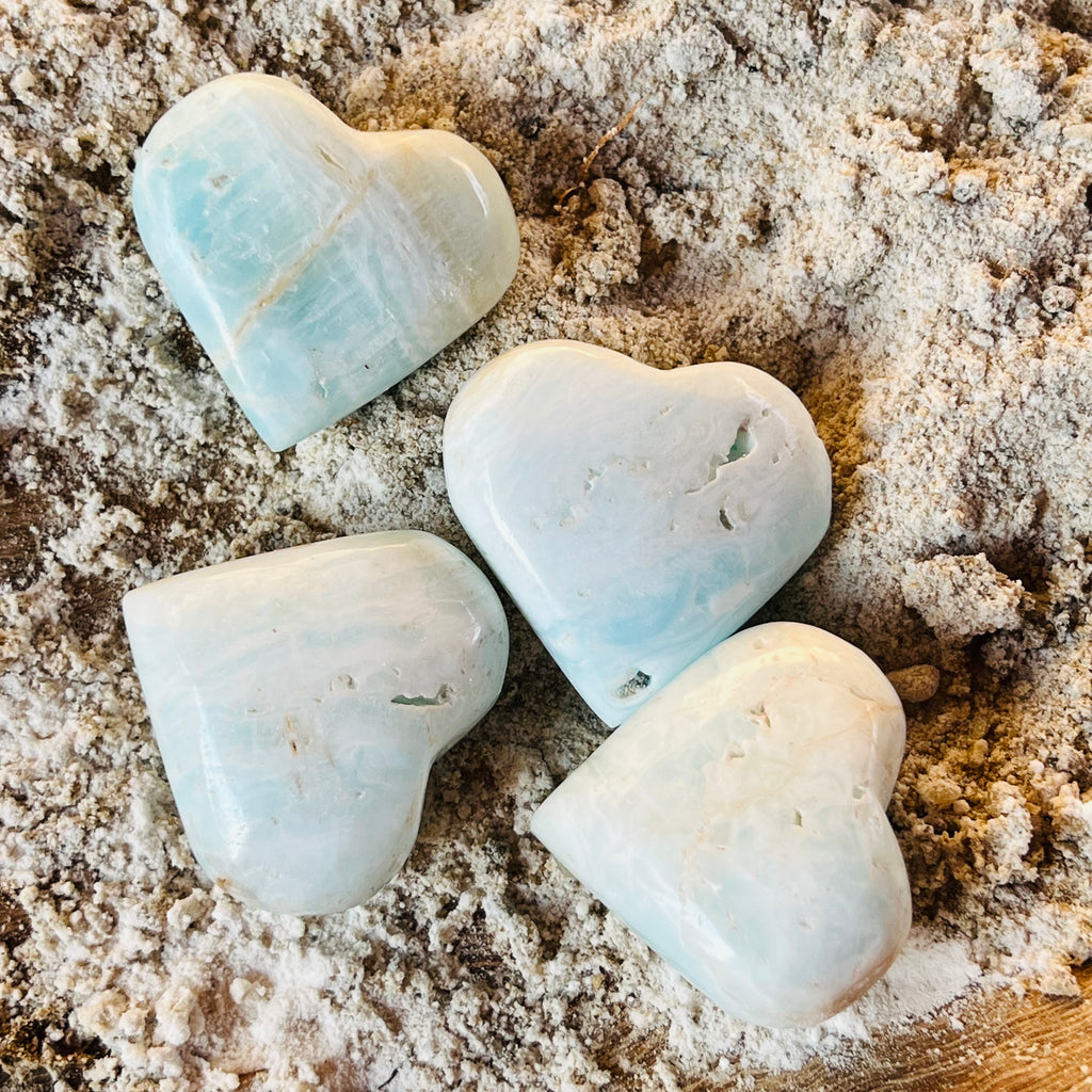 Inima calcit albastru m1, druzy.ro, cristale 1
