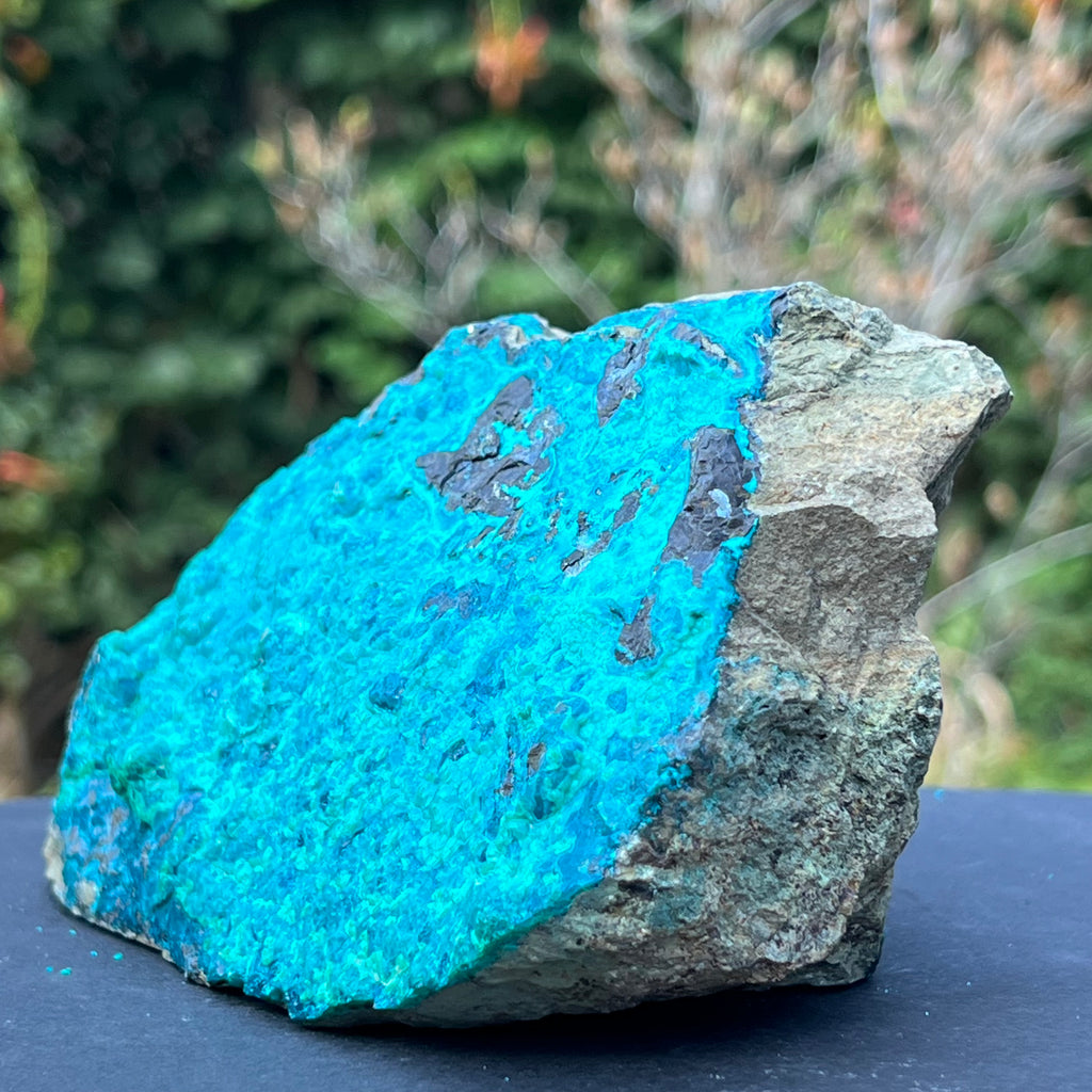 Cluster crisocola piatra bruta m1, druzy.ro, cristale 2