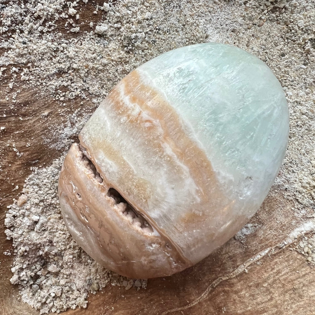 Palmstone calcit albastru caraibe m3, druzy.ro, cristale 1