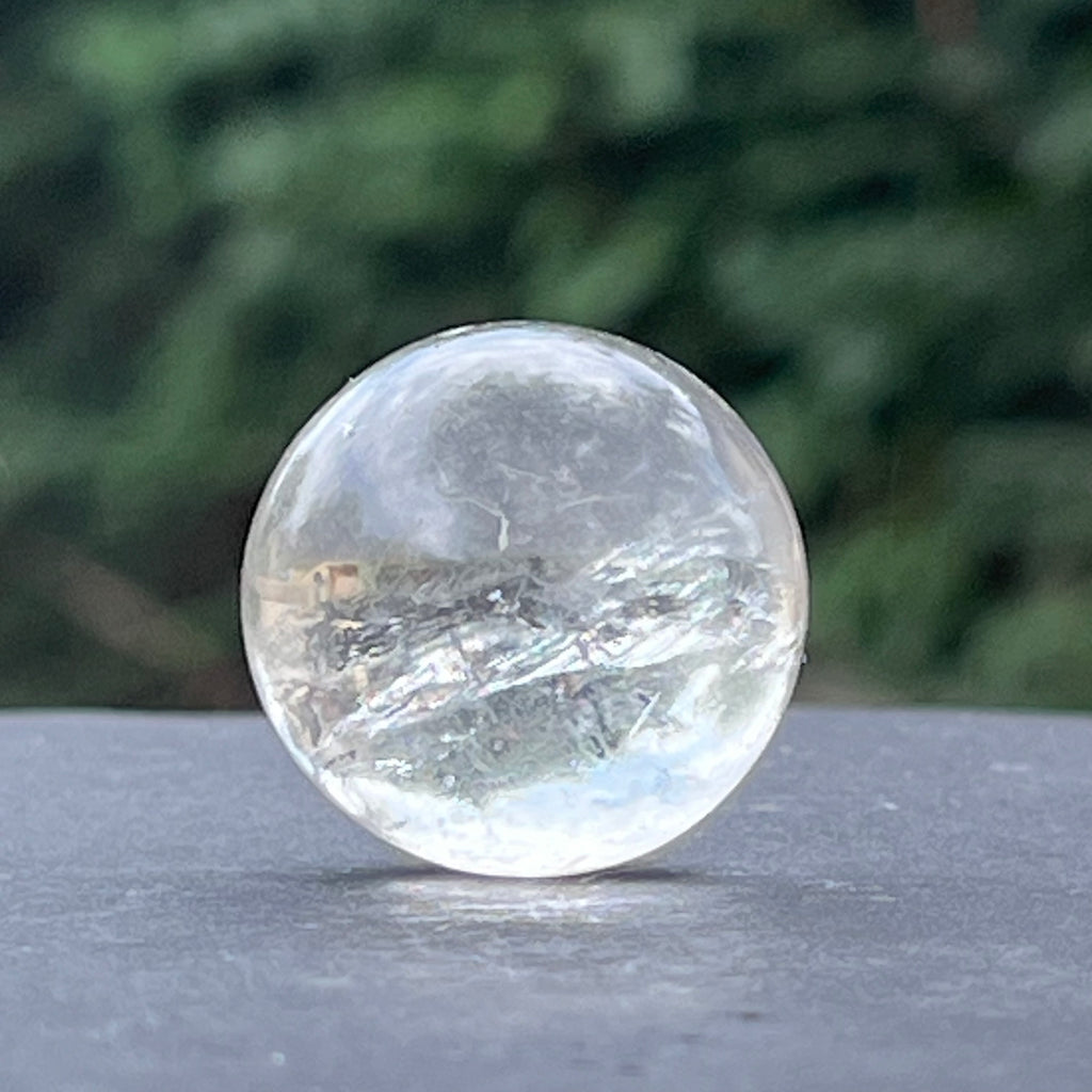 Sfera cuart incolor 2.5 cm / cristal de stanca, glob cristal m4, druzy.ro, cristale 1