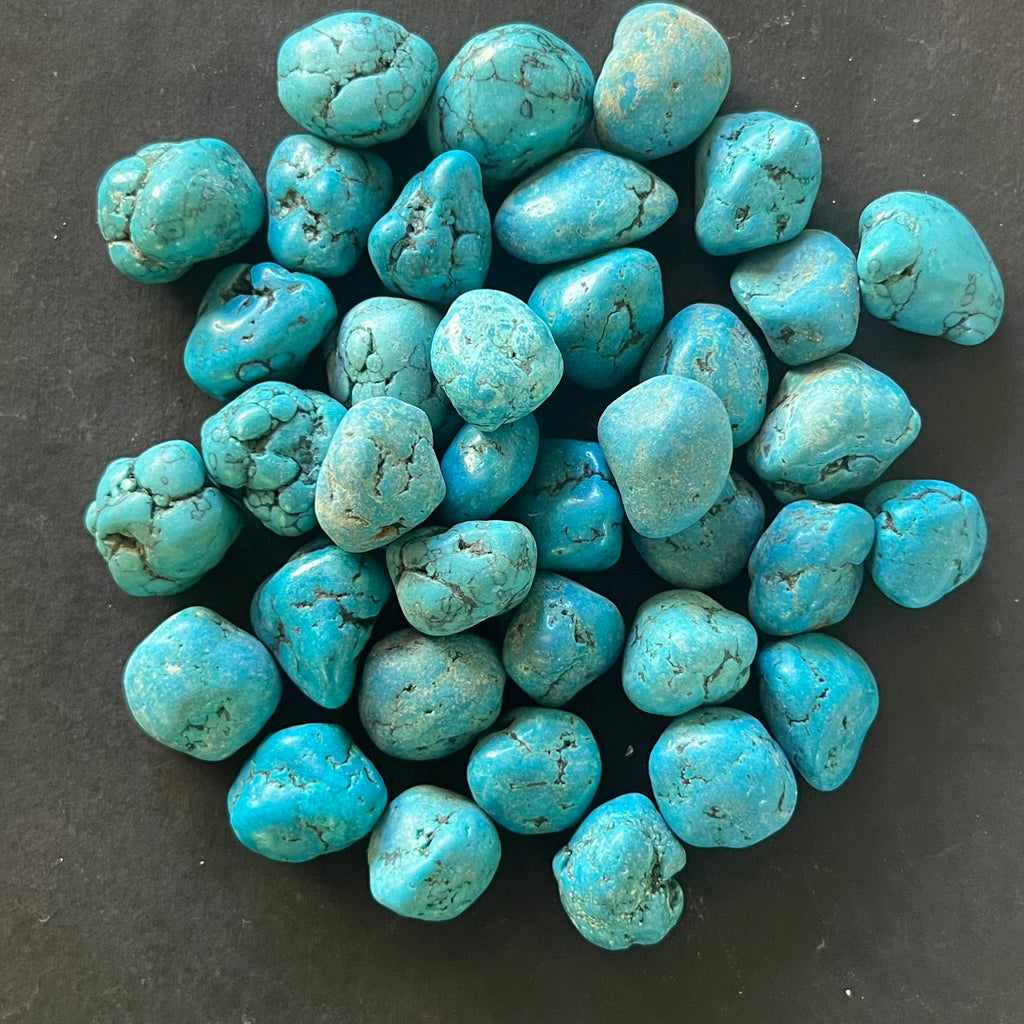 Turcoaz piatra rulata mini, druzy.ro, cristale 1