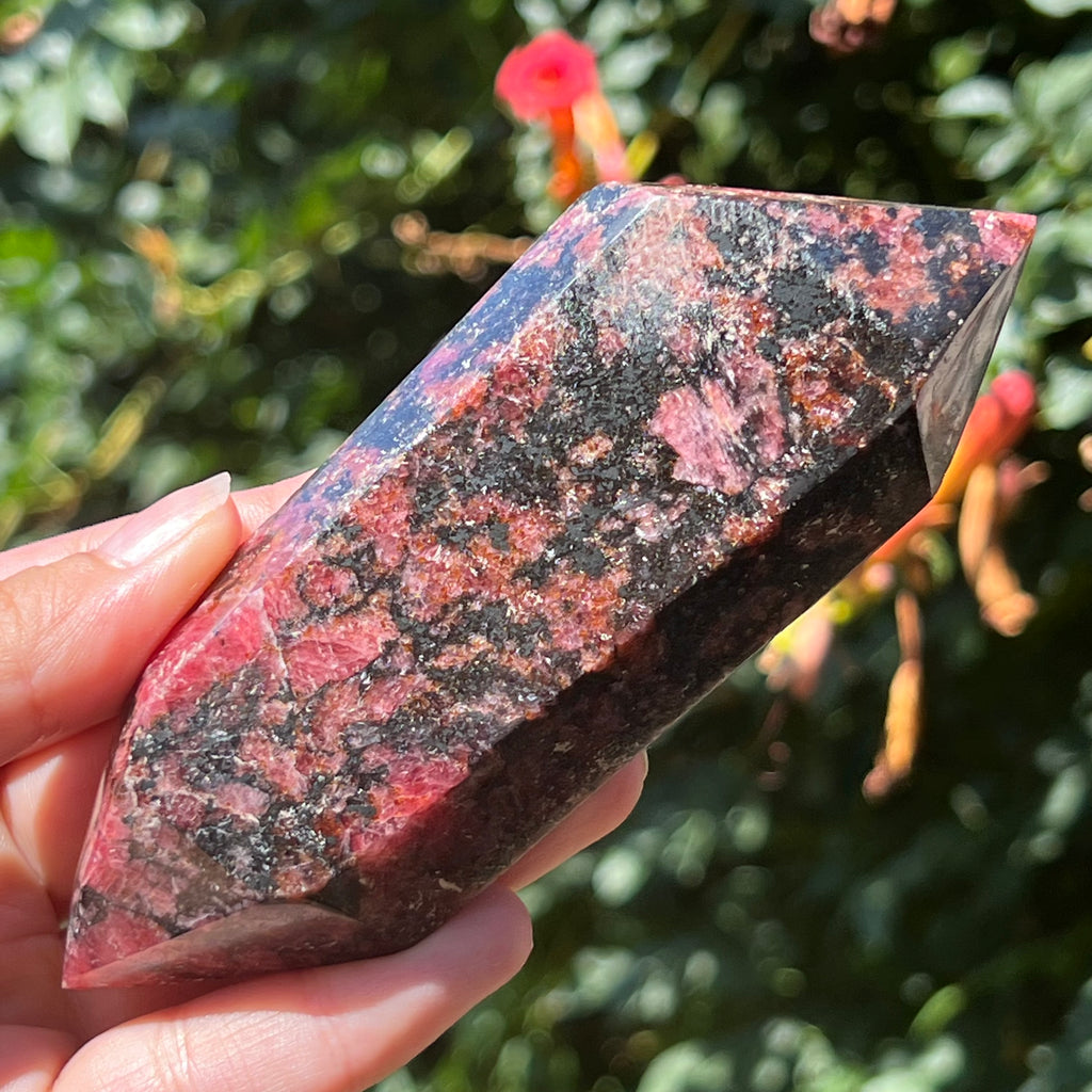 Rodonit dublu varf m5, druzy.ro, cristale 4