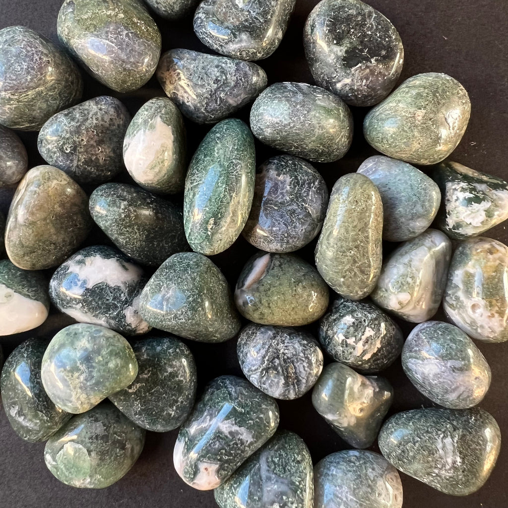 Agat muschi piatra rulata mini, druzy.ro, cristale 2