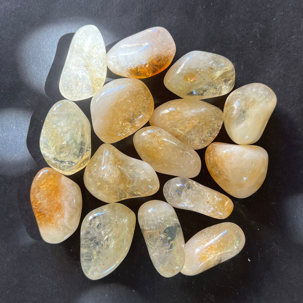 Citrin piatra rulata mini, druzy.ro, cristale 3