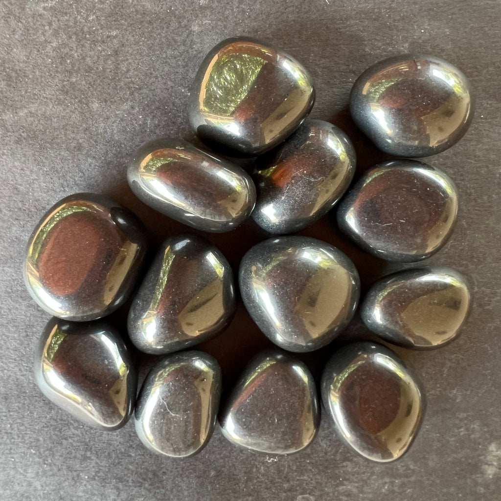 Onix negru piatra rulata model 2, druzy.ro, cristale 5