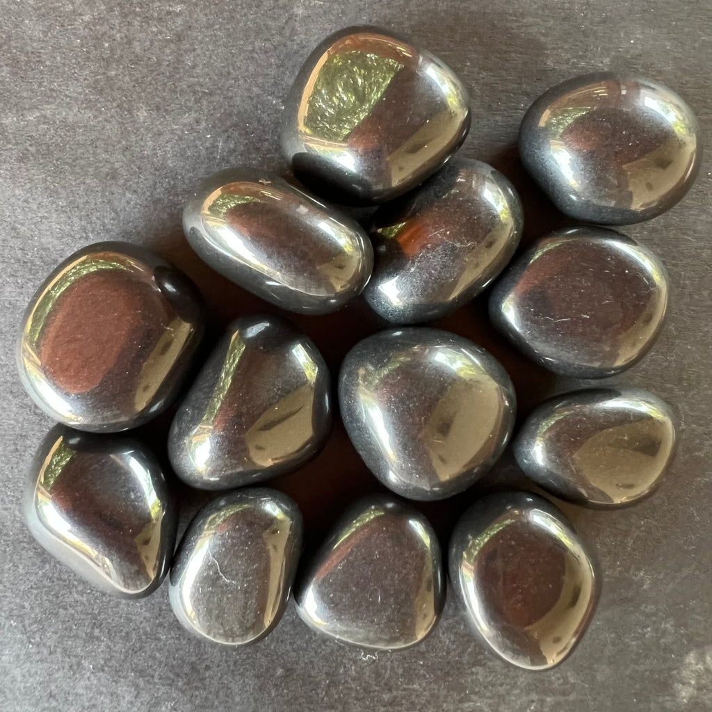 Onix negru piatra rulata model 2, druzy.ro, cristale 2