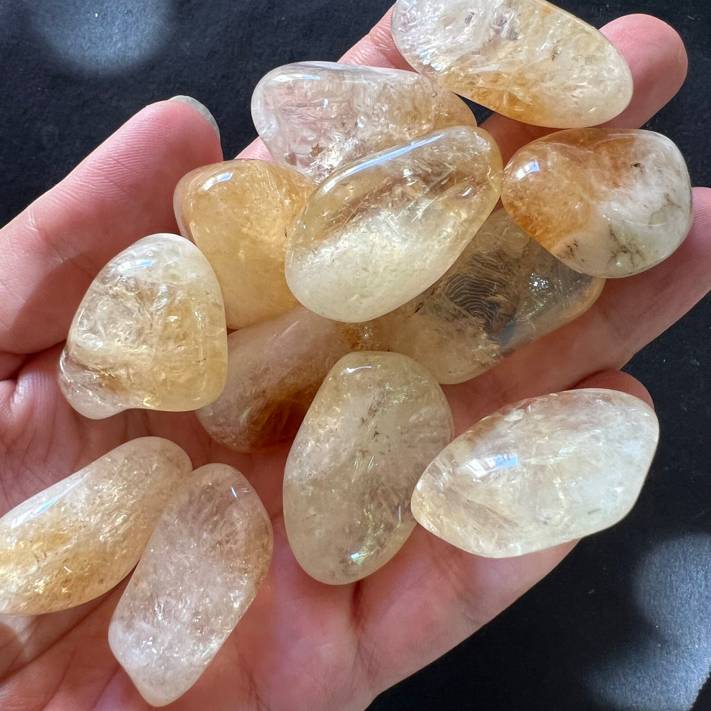 Citrin piatra rulata mini, druzy.ro, cristale 4