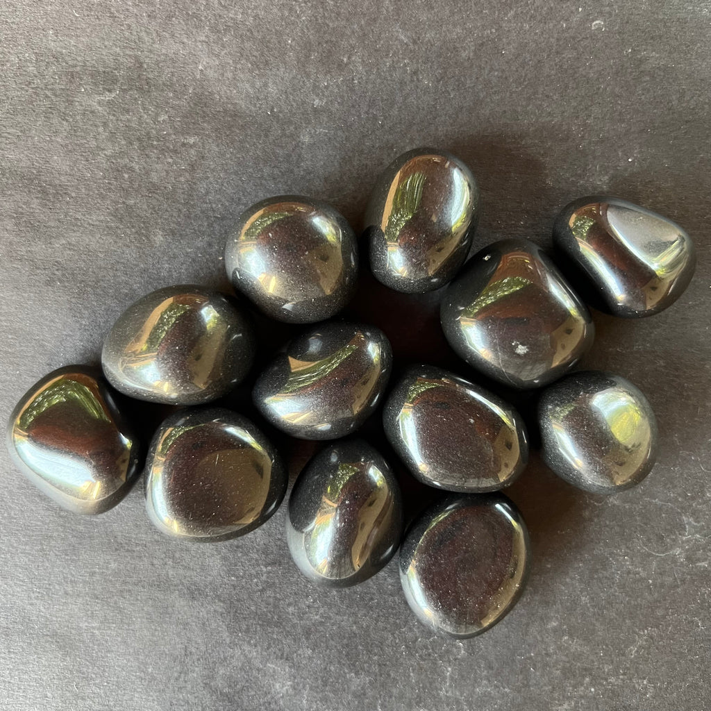 Onix negru piatra rulata model 2, druzy.ro, cristale 4