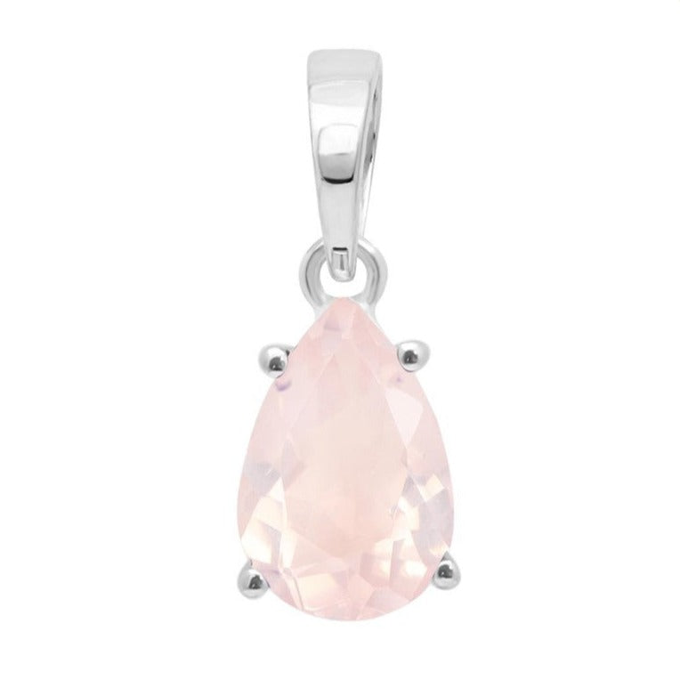Pandantiv cuart roz argint 12 mm, druzy.ro, pietre semipretioase 3