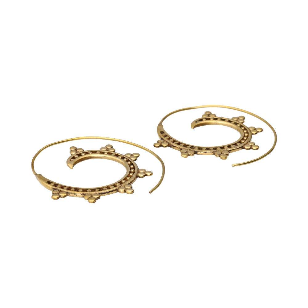 Cercei bronz model 65, pietre semipretioase - druzy.ro 2 