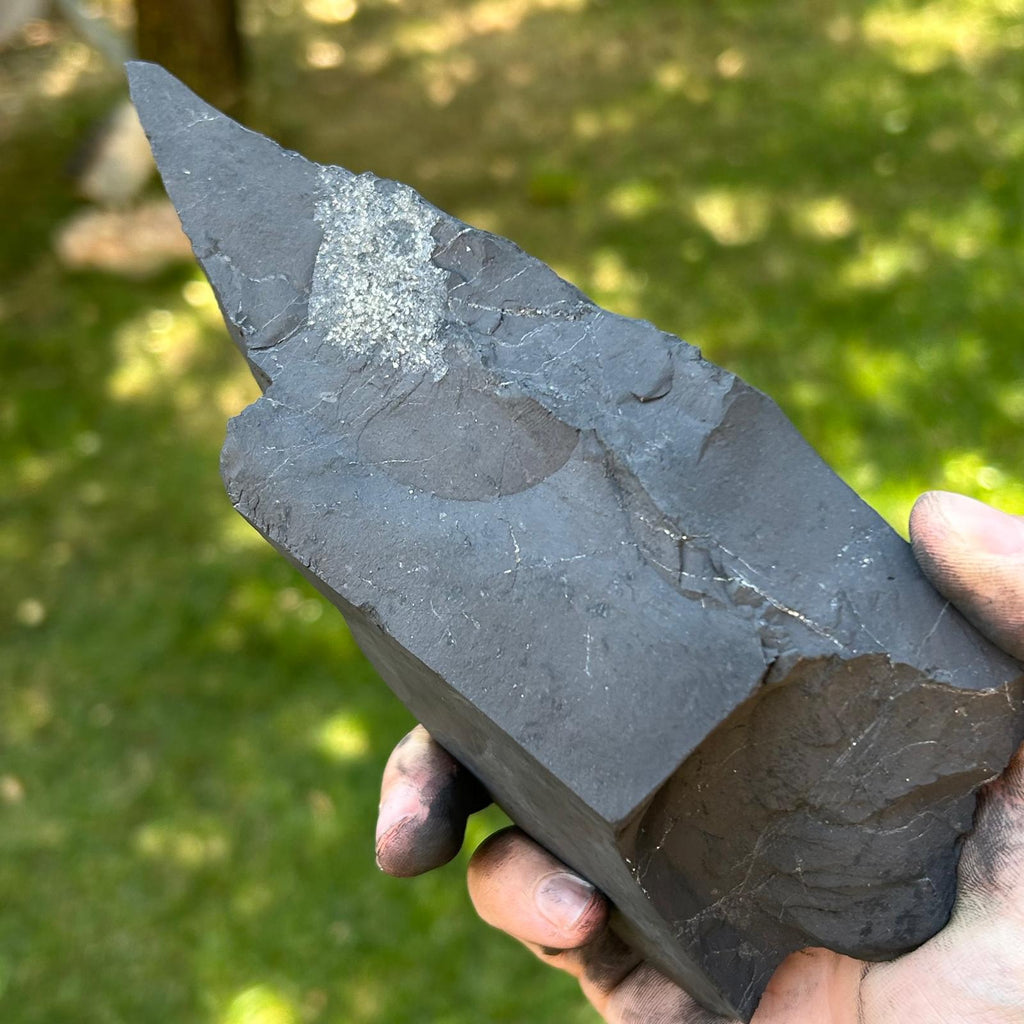 Shungit piatra bruta XXL model 10, pietre semipretioase - druzy.ro 1 
