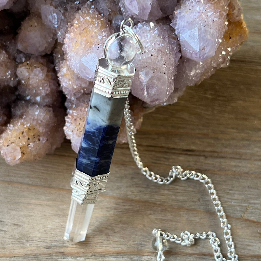Pendul indian sodalit, druzy.ro, cristale 1