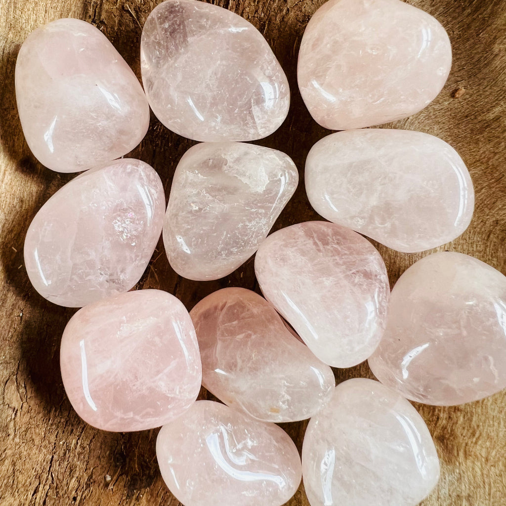 Cuart roz piatra rulata mini, druzy.ro, cristale 1