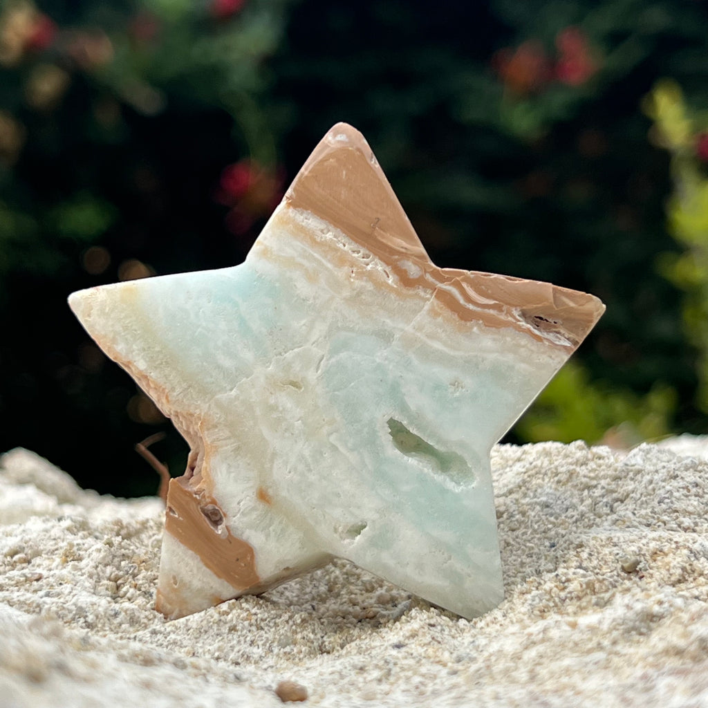 Stea calcit albastru caraibe m3, druzy.ro, cristale 1