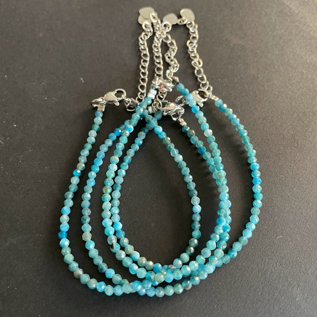 Bratara apatit 2 mm, pietre semipretioase, DRUZY.RO 1