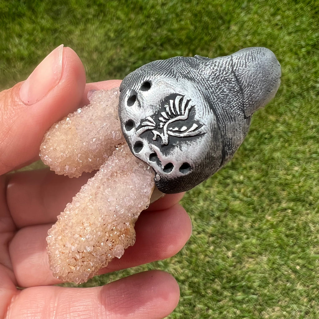 Pandantiv cuart spirit m7, druzy.ro, cristale 5