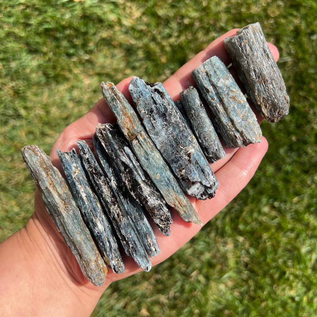 Kianit albastru (Cianit) piatra bruta, druzy.ro, cristale 4