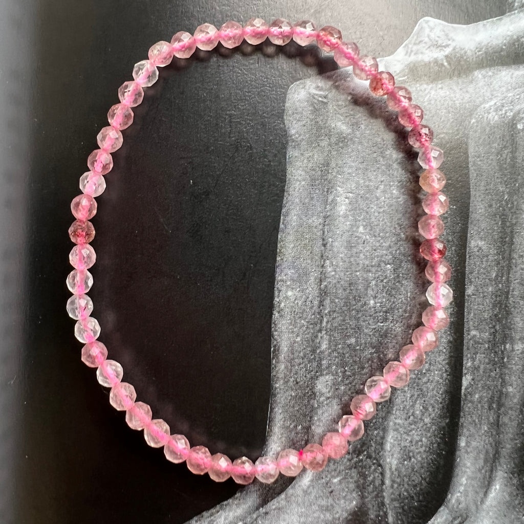 Bratara cuart capsuna 3 mm, pietre semipretioase, DRUZY.RO 3