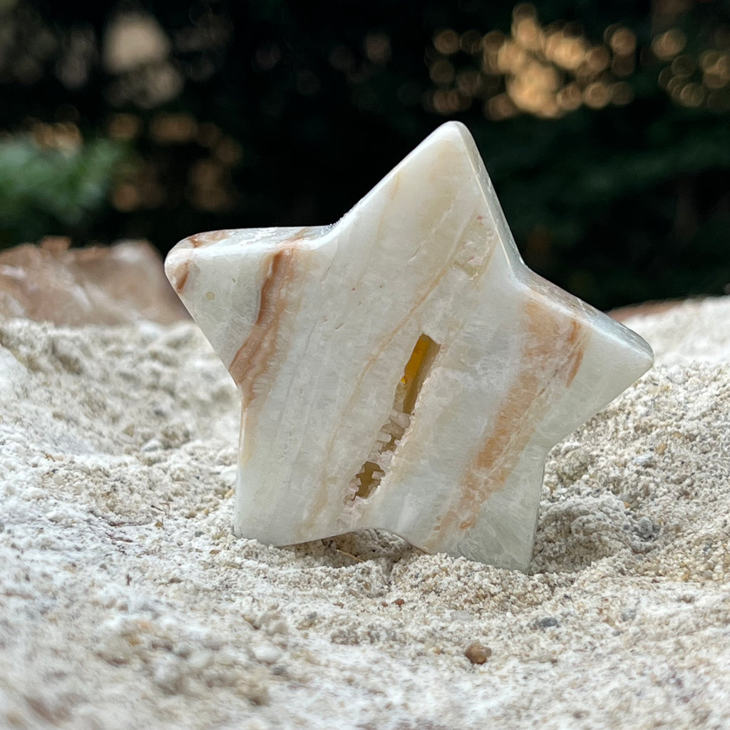 Stea calcit albastru caraibe m2, druzy.ro, cristale 1