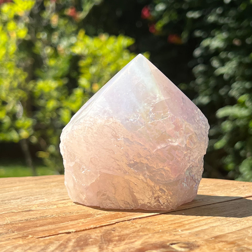 Generator varf cuart roz aura model 4, druzy.ro, cristale 2