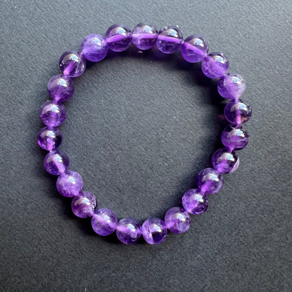 Bratara ametist 8 mm, pietre semipretioase, DRUZY.RO 2