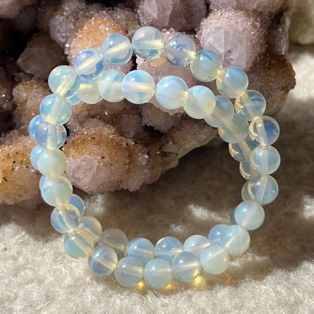 Bratara opal 8 mm, pietre semipretioase, DRUZY.RO 2