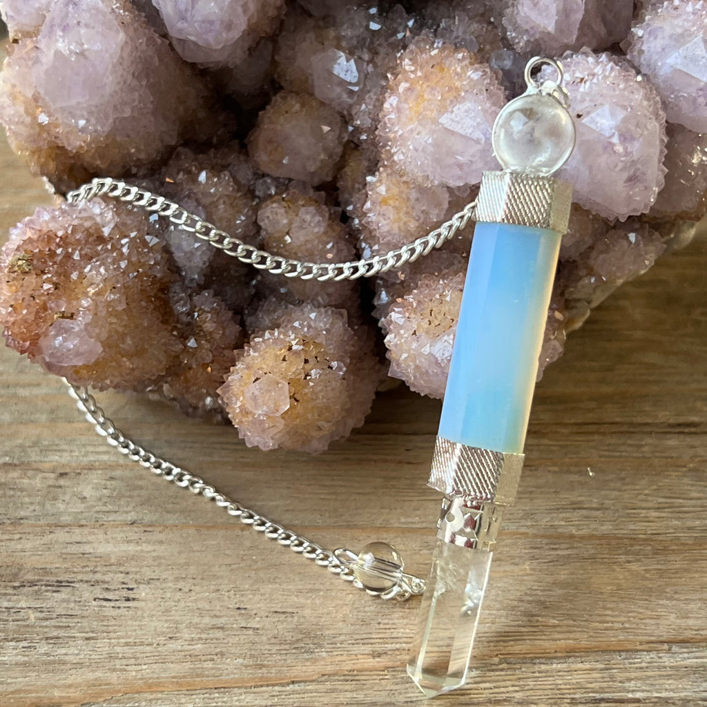 Pendul indian opal, druzy.ro, cristale 1