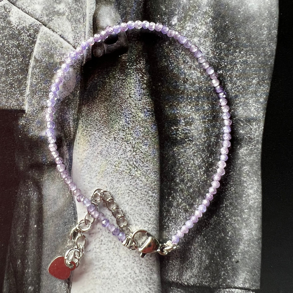 Bratara ametist 2 mm reglabila, pietre semipretioase, DRUZY.RO 3