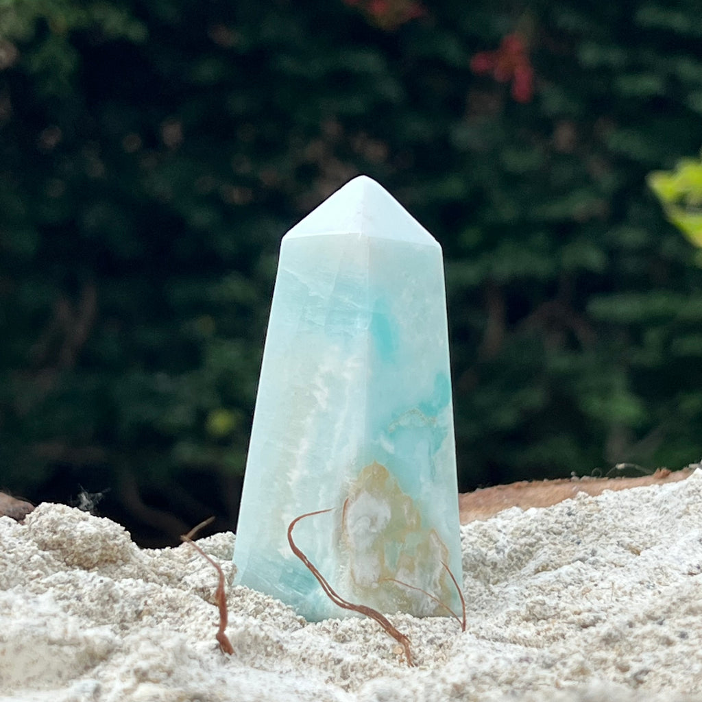 Turn/obelisc calcit albastru m2, druzy.ro, cristale 3