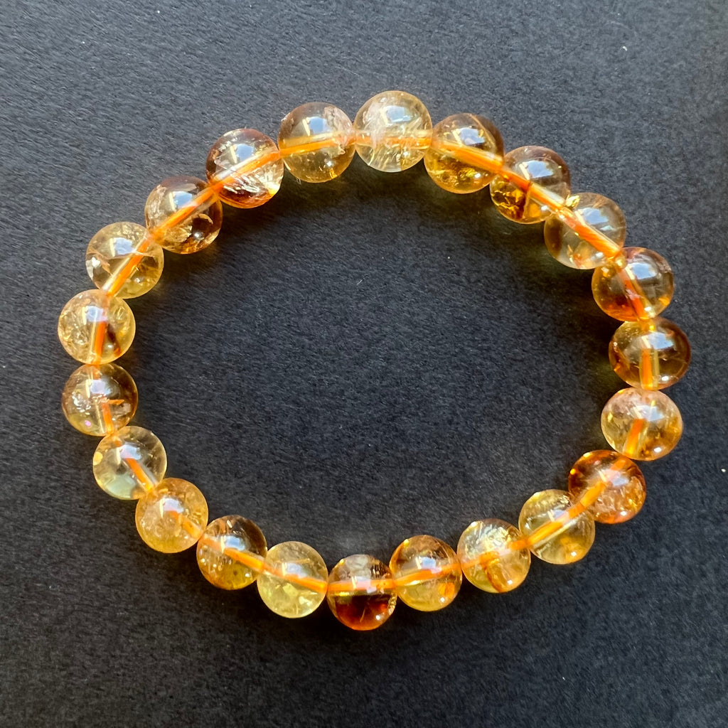 Bratara citrin 8 mm, pietre semipretioase, DRUZY.RO 3