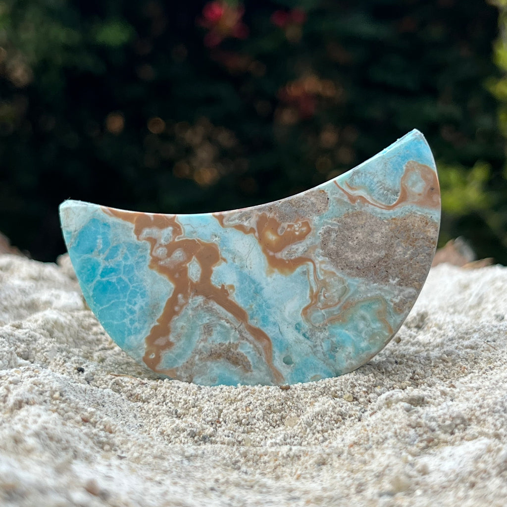 Luna aragonit albastru m2, druzy.ro, cristale 2