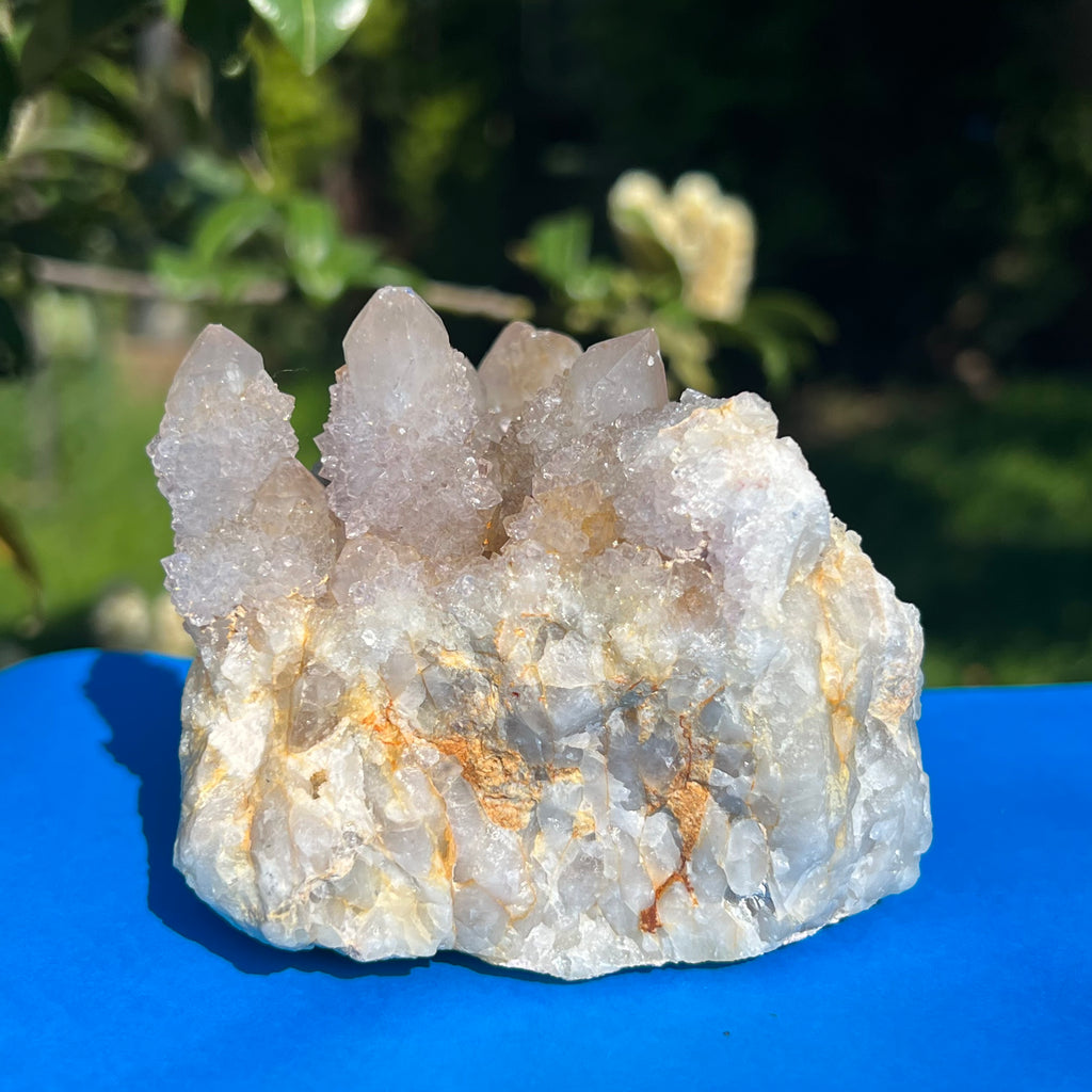 Cluster cuart cactus / cuart spirit model 11, druzy.ro, cristale 4